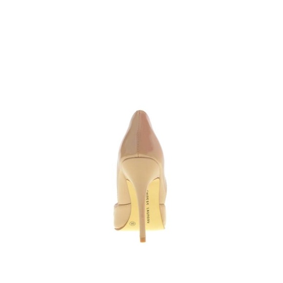 Nude Patent Stiletto d`orsay Heel Pumps - Picture 4 of 5